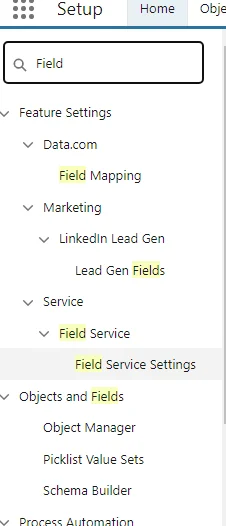activate Field Service in Salesforce