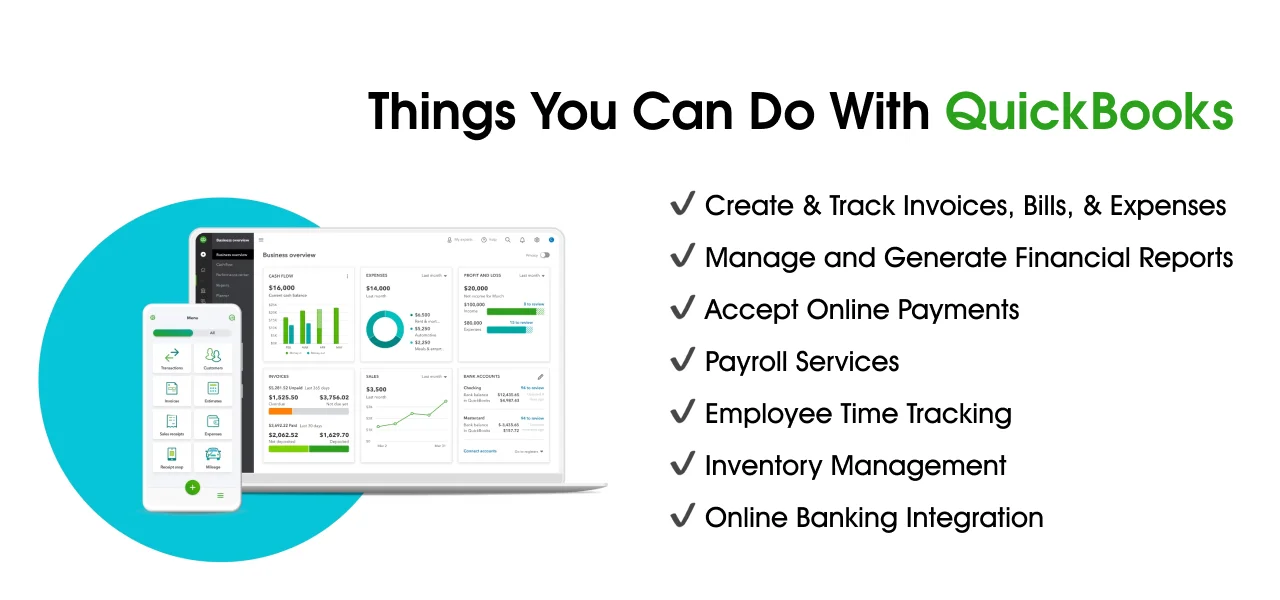 What you can do with QuickBooks