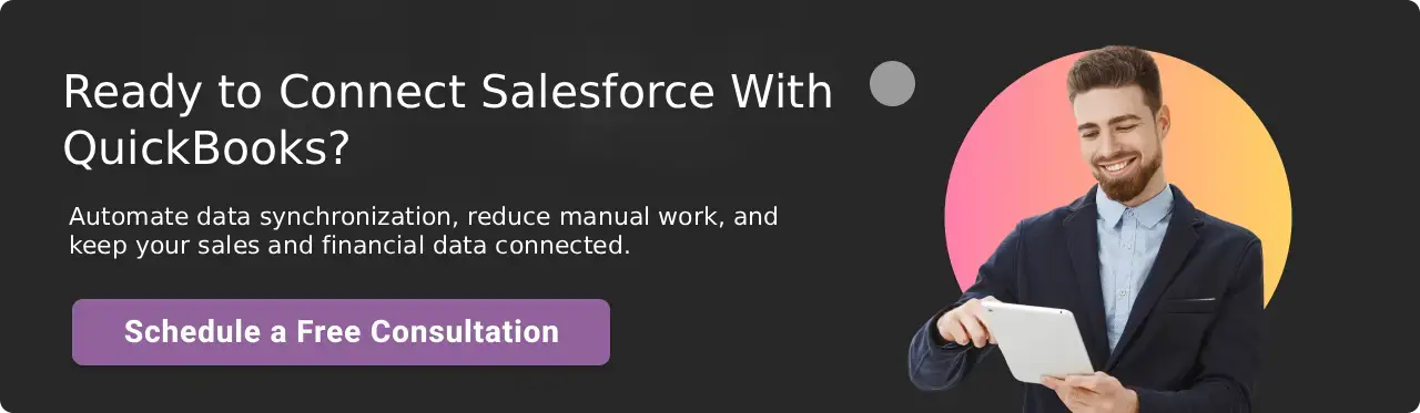 Ready to connect salesforce with quickbooks cta dark