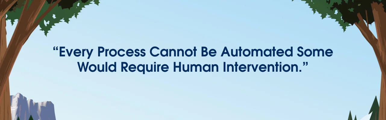 every business proces cannot be automated