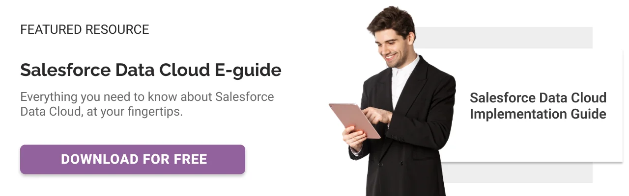 Salesforce data cloud e-guide cta banner