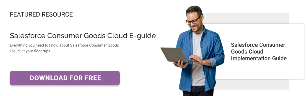 Salesforce consumer goods cloud cta