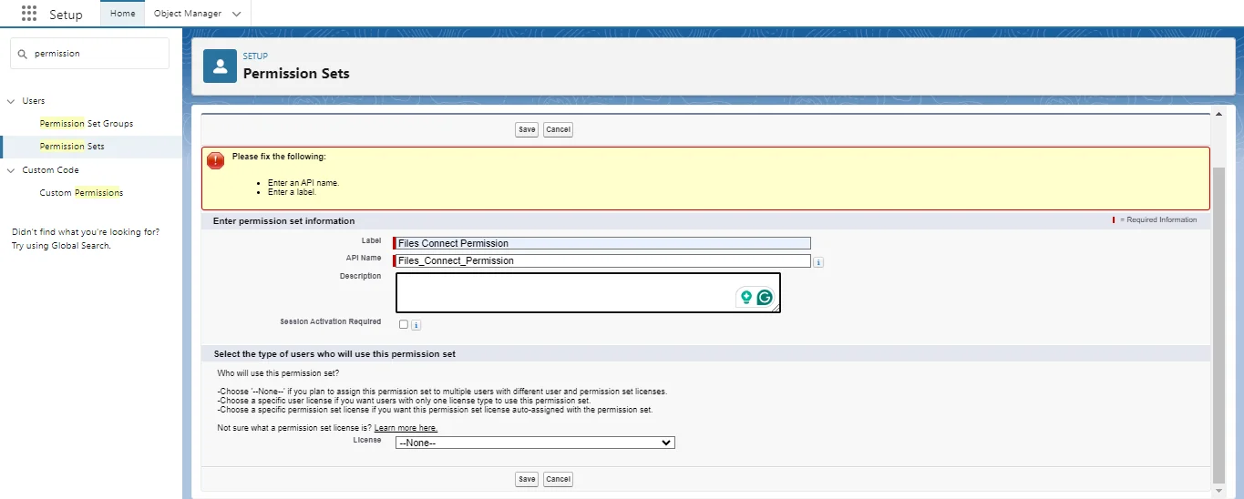 add label and api