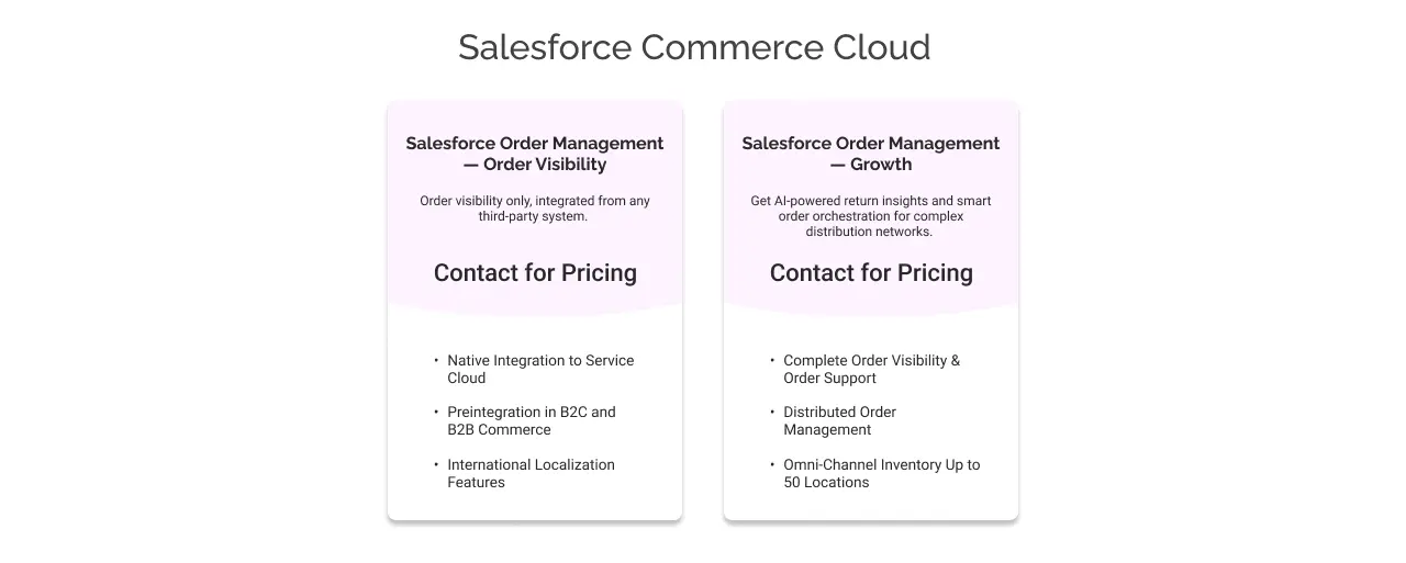 salesforce commerce order management light