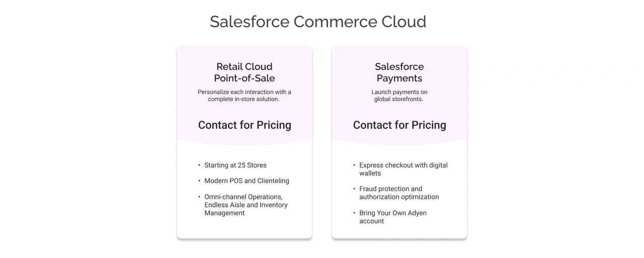 salesforce commerce retail cloud point of sale light
