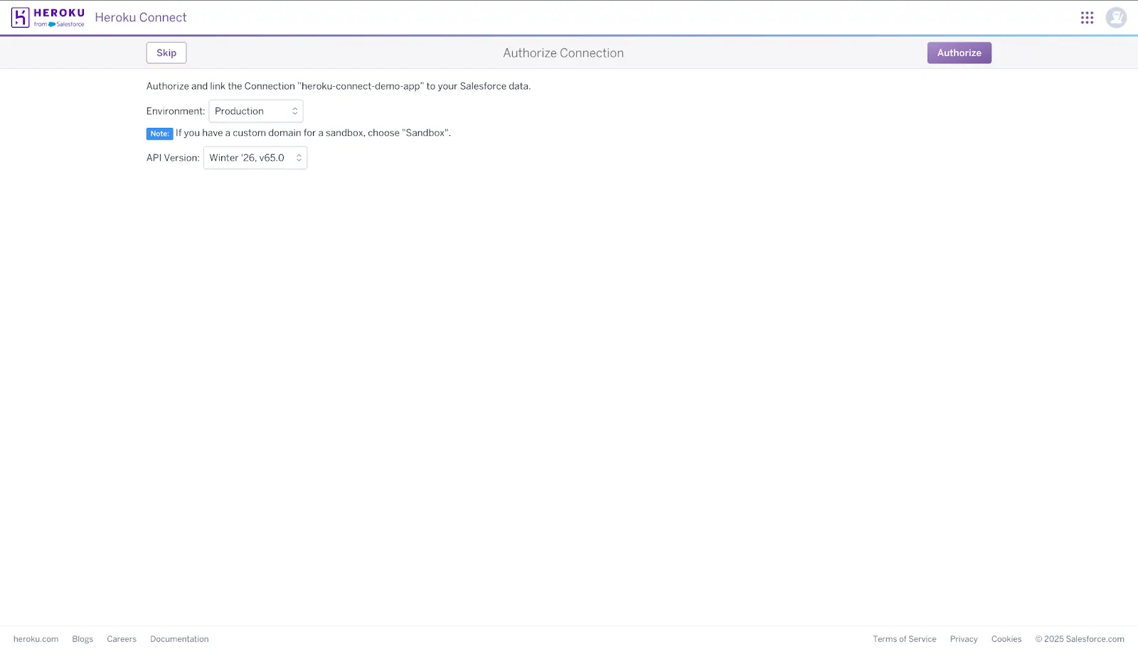 click the authorize button
