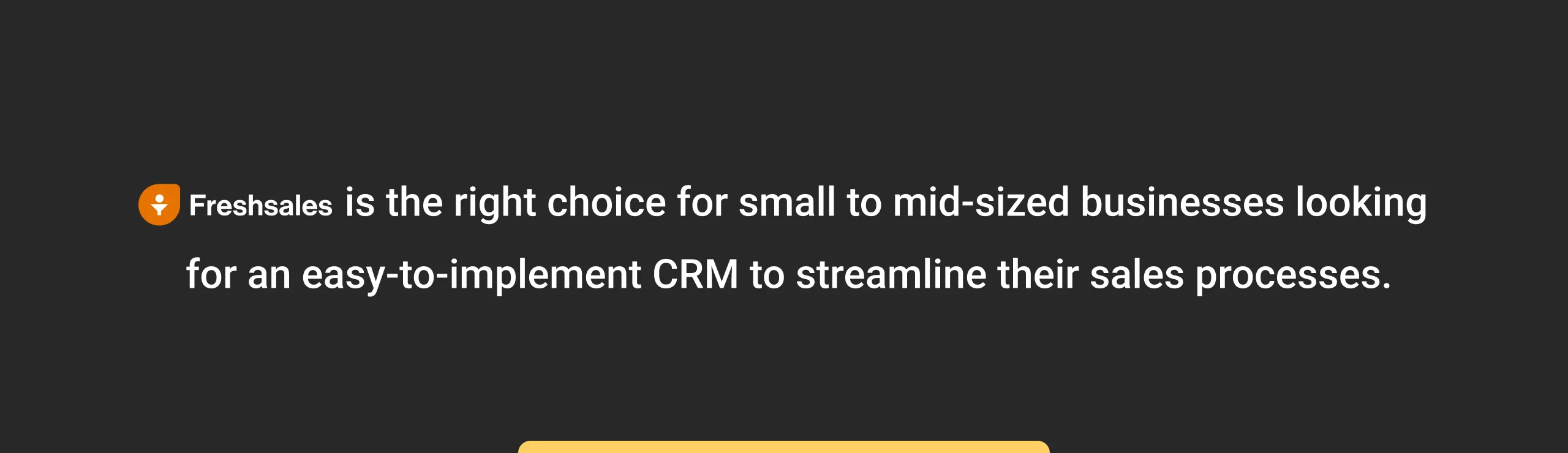 why choose freshsales crm