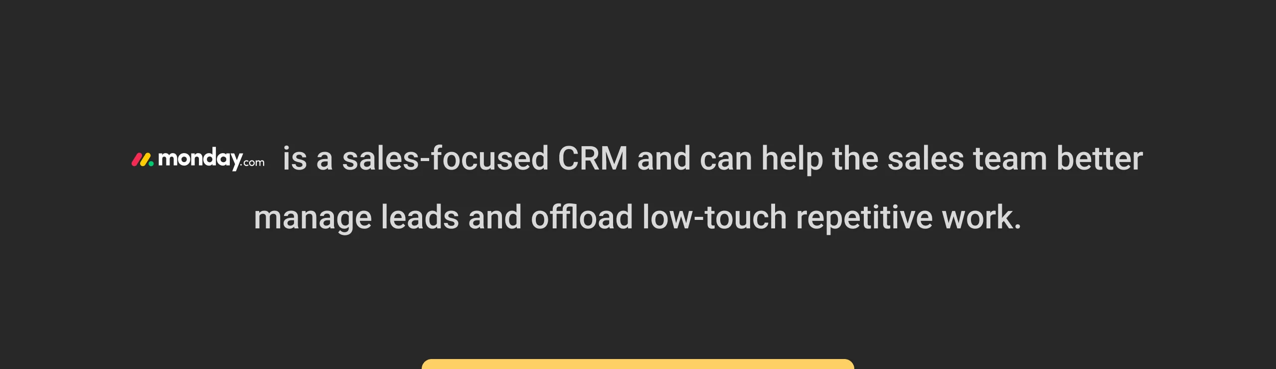 why choose monday crm