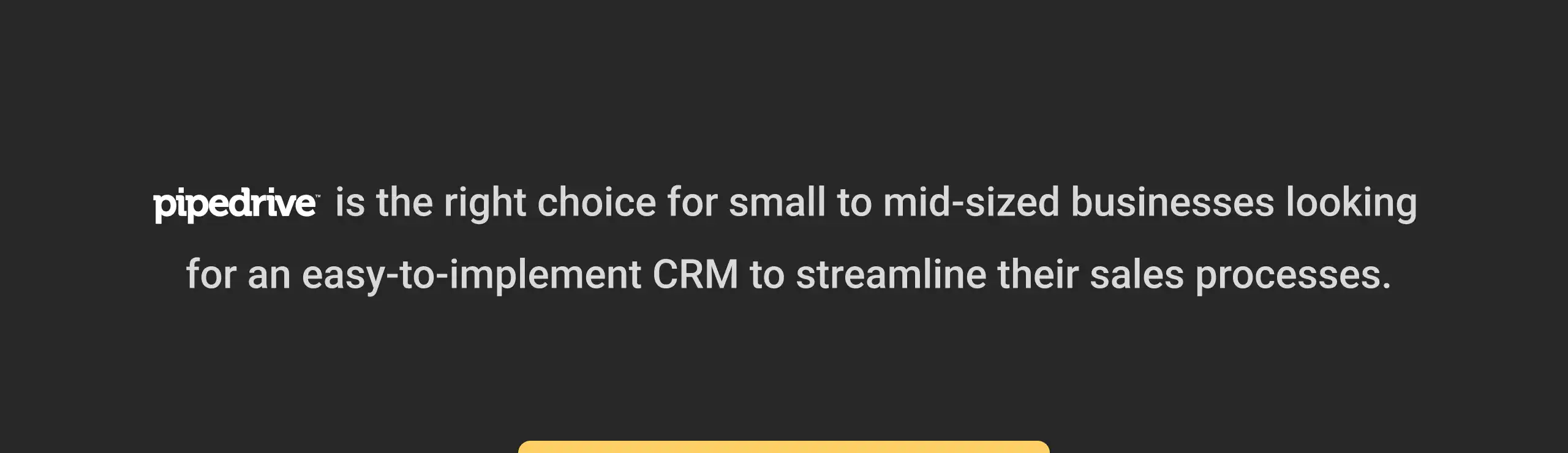 why choose pipedrive