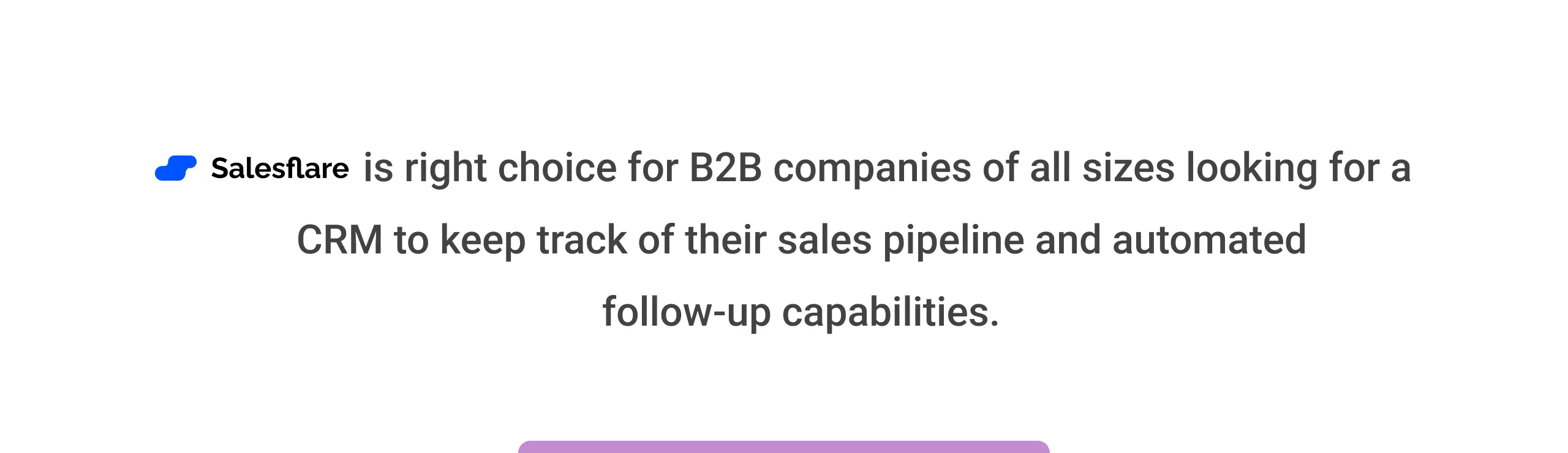 why choose salesflare crm