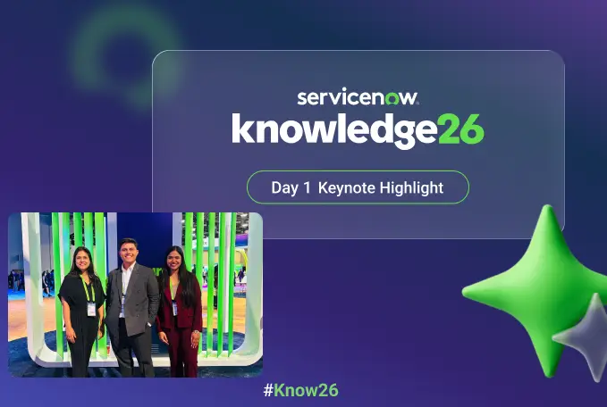 ServiceNow knowledge 26 day 1 keynote announcements banner Img