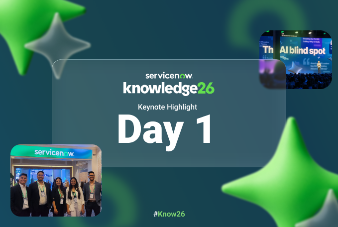 ServiceNow knowledge 26 day 1 keynote announcements banner Img